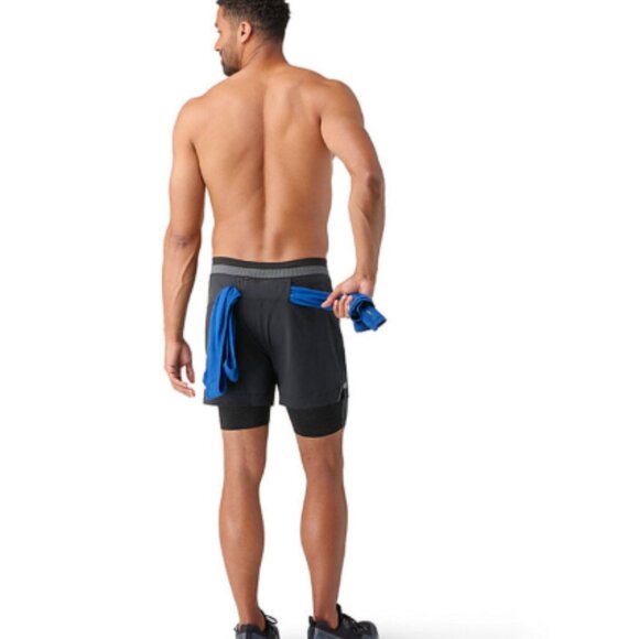 Smartwool Men's XL Intraknit Active Lined Shorts Black NWT Athletic Fit Liner - Picture 10 of 11